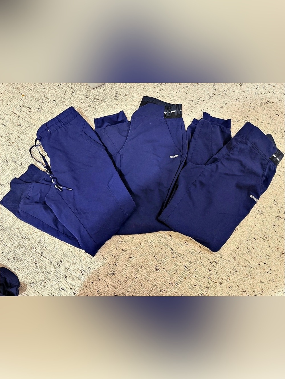 Grey's Anatomy Active + Spandex Stretch Scrub Set Blue XS -3 pair